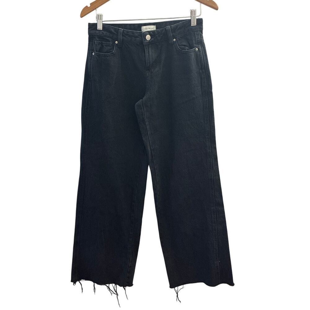 Pacsun Blue Low Rise Baggy Jeans Size 25 Freyed Hem Wide Leg Pre-owned